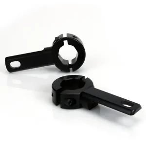 Taniej Mocowanie świateł drogowych - przegubowy zacisk drążka 21mm-29mm Denali Electronics, czarny (2 sztuki)
