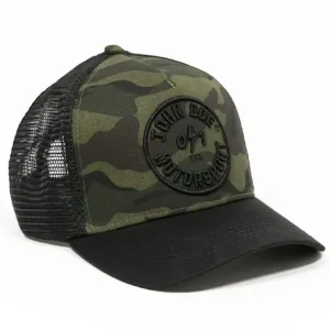 Czapka z daszkiem John Doe Trucker Hat Camou 0/1 czarno-zielona Wybór klientów