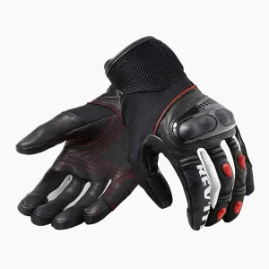 Rabat Rękawice motocyklowe tekstylno-skórzane REV’IT! Metric czarno-fluo czerwone
