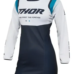 Zniżka Bluza enduro damska Thor Pulse Rev niebiesko-biała