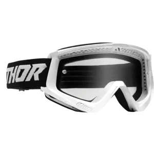 Do wyczerpania zapasów Gogle motocyklowe Thor Combat Racer biało-czarne