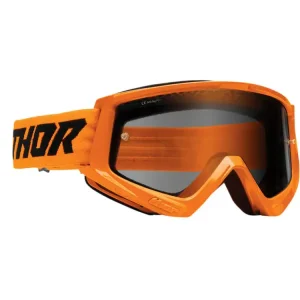Ekspresowa dostawa Gogle motocyklowe Thor Combat Racer Sand fluo pomarańczowo-czarne