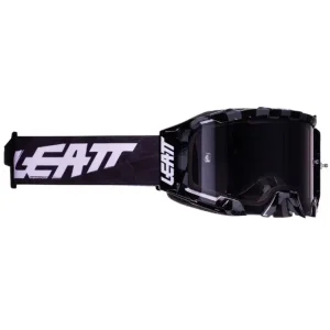 Szybka wysyłka Gogle motocyklowe z lustrzaną srebrną szybą Leatt Velocity 5.5 Iriz czarne