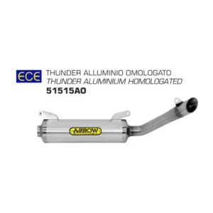Ograniczona ilość Tłumik Arrow Aprilia RS 125 [18-20]/ Aprilia RS4 125 [17-18] [Thunder,Aluminium + Stainless Steel]