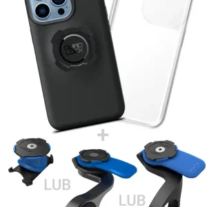 Zestaw rowerowy: etui na telefon iPhone 13 Pro + wodoodporny pokrowiec + mocowanie Quad Lock Łatwy zwrot