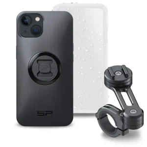 Zestaw: etui na telefon IPHONE 13 mini + pokrowiec + uchwyt na kierownicę Moto Bundle SP Connect Bezpieczna płatność