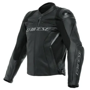 Ostatnie sztuki Kurtka motocyklowa skórzana Dainese Racing 4 czarna