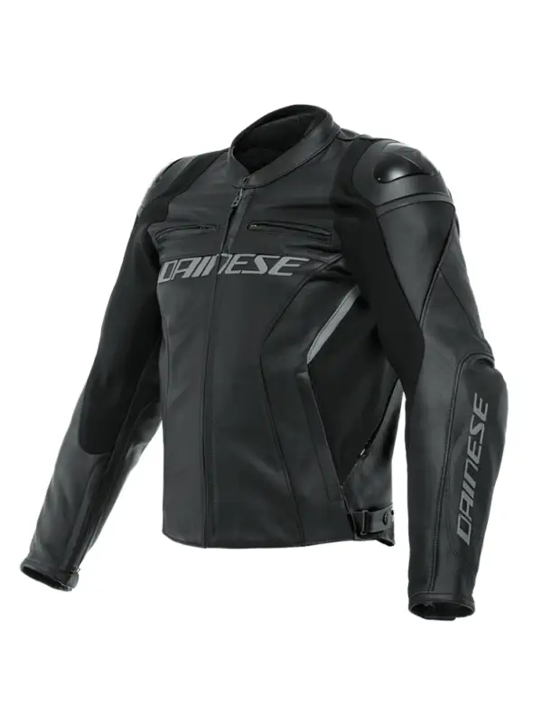 Ostatnie sztuki Kurtka motocyklowa skórzana Dainese Racing 4 czarna