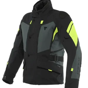 Premium Kurtka motocyklowa tekstylna Dainese Carve Master 3 Gore-Tex czarno-fluo zółta