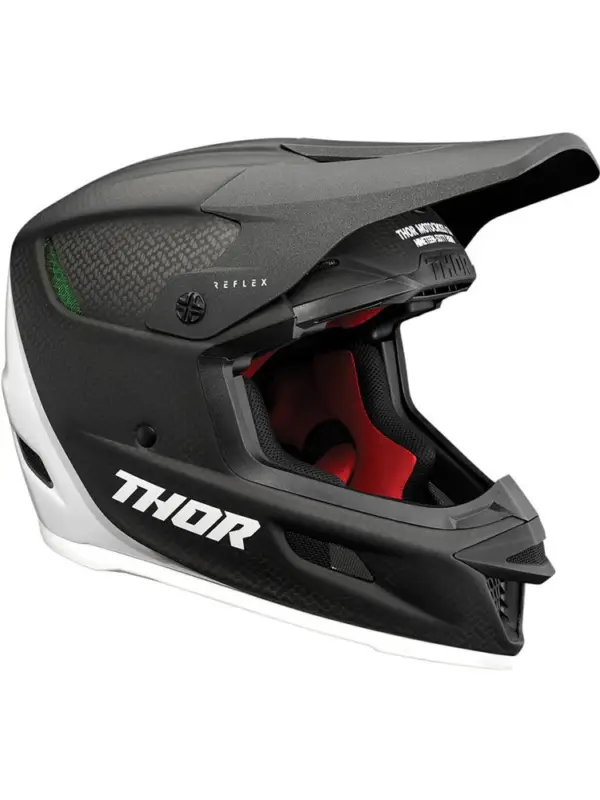 Sprawdź teraz Kask enduro Thor Reflex Carbon Polar czarny