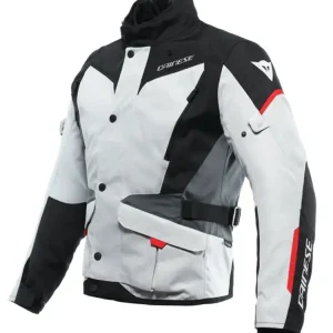 Super okazja Kurtka motocyklowa tekstylna Dainese Tempest 3 D-Dry szaro-czarno-czerwona