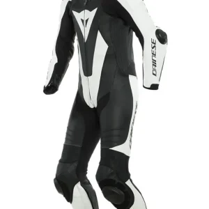 Najlepsza cena Motocyklowy kombinezon jednoczęściowy Dainese Laguna Seca 5 [wersja perforowana] [rozmiary niestandardowe] czarno-biały