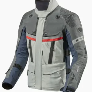 Bestseller Kurtka motocyklowa tekstylna REV'IT! Dominator 3 GTX szaro-niebieska