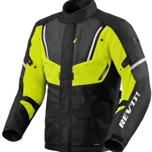 Kurtka motocyklowa tekstylna REV’IT! Move H2O czarno-fluo żółta Najlepsza cena