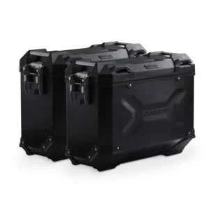Zestaw: kufry boczne TRAX ADV + stelaże PRO Sw-Motech Yamaha Tracer 9 RN70/GT (20-), Tracer 9 GT+ (22-) (pojemność: 2 x 37 L) czarne Wyprzedaż
