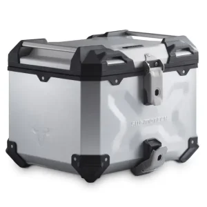 Bestseller Zestaw: kufer centralny srebrny TRAX ADV + stelaż Adventure-rack SW-Motech Ducati Multistrada V4 S Sport 1A / V4 Pikes Peak (20-)/ Rally (23-) [pojemność: 38 L]