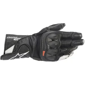 Bezpieczna płatność Rękawice motocyklowe skórzane sportowe Alpinestars SP-2 v3 czarno-białe