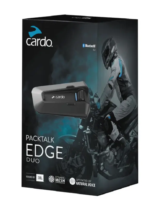 Zamów dziś Interkom motocyklowy Cardo Packtalk Edge Duo (2 zestawy)