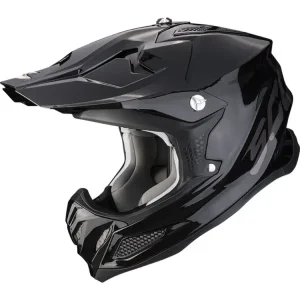 Bezpieczne zakupy Kask enduro Scorpion VX-22 Air Solid czarny połysk