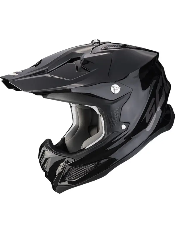 Bezpieczne zakupy Kask enduro Scorpion VX-22 Air Solid czarny połysk