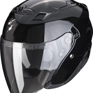 Kask otwarty Scorpion Exo-230 Solid czarny połysk Hit sprzedaży