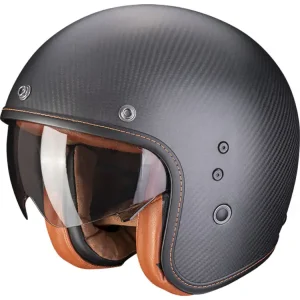Kask otwarty Scorpion Belfast Evo Carbon Solid matowy czarny Wybór klientów