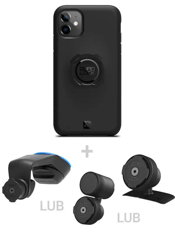 Zestaw do samochodu: etui na telefon iPhone 11 + mocowanie Quad Lock Bezpieczna płatność