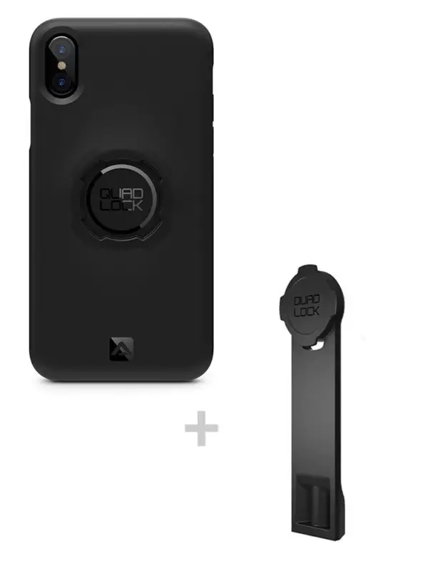 Zniżka Zestaw: etui na telefon iPhone X / XS + adapter do statywu Quad Lock
