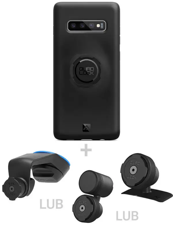 Zestaw do samochodu: etui na telefon Samsung Galaxy S10+ + mocowanie Quad Lock Ostatnie sztuki