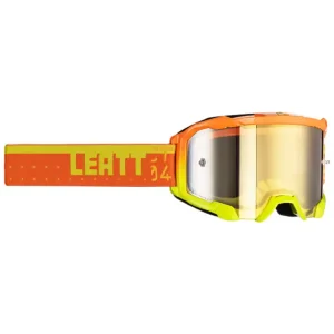 Premium Gogle motocyklowe z lustrzaną brązową szybą Leatt Velocity 4.5 Iriz Citrus