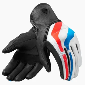 Rękawice motocyklowe skórzane REV’IT! Redhill czerwono-niebieskie Bestseller