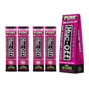 Najlepsza cena Środek do czyszczenia motocykla w proszku Muc-Off Punk Powder [4 saszetki]