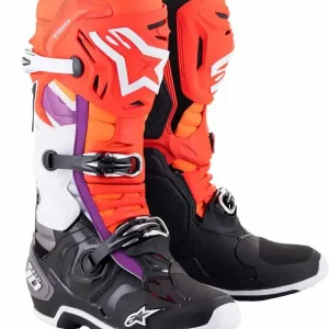 Popularny Buty enduro Alpinestars MX Tech 10 pomarańczowo-czarno-fioletowe