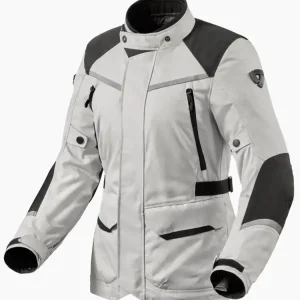 Kurtka motocyklowa damska tekstylna REV’IT! Voltiac 3 H2O jansnoszaro-czarna Najlepsza cena