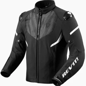 Kurtka motocyklowa tekstylna REV’IT! Hyperspeed 2 H2O czarno-biała Oferta limitowana