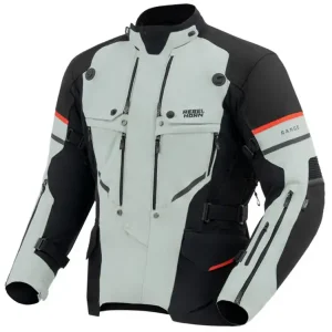Niska cena Kurtka motocyklowa tekstylna Rebelhorn Range szaro-czarno-czerwona
