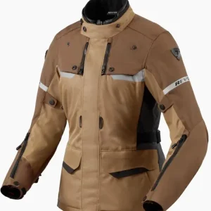 Nowość Kurtka motocyklowa damska tekstylna REV’IT! Outback 4 H2O brązowa