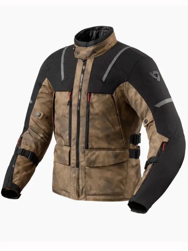 Kurtka motocyklowa tekstylna REV’IT! Offtrack 2 H2O czarno-brązowa Premium