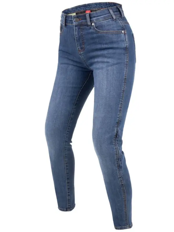 Premium Jeansy motocyklowe damskie Rebelhorn Classic III Slim Fit niebieskie