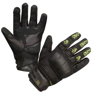 Rękawice motocyklowe Modeka Ennos czarno-fluo żółte Okazja