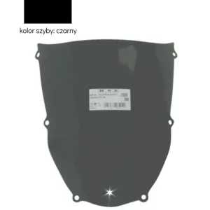 Wyjątkowa oferta Szyba motocyklowa MRA oryginalny kształt "O" Kawasaki ZX 6 R/ Z 636 (00-02) czarna