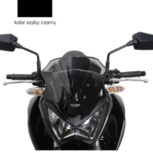 Dostępne od ręki Szyba motocyklowa MRA Racing "R" Kawasaki Z 250 (13-20) / Z 300 (15-21) czarna