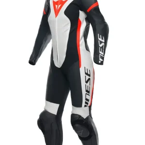 Tylko dziś Kombinezon motocyklowy jednoczęściowy damski Dainese Grobnik czarno-biało-czerwony