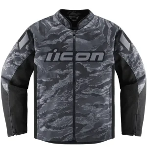Kurtka motocyklowa tekstylna Icon Hooligan CE Tiger's Blood szara Taniej
