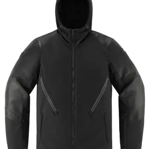 Kurtka motocyklowa tekstylna Icon Basehawk2 czarna Tylko dziś