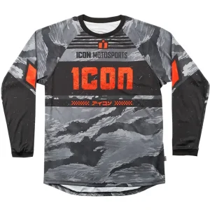 Bluza enduro Icon Tiger's Blood czarno-szaro-pomarańczowa Wyprzedaż