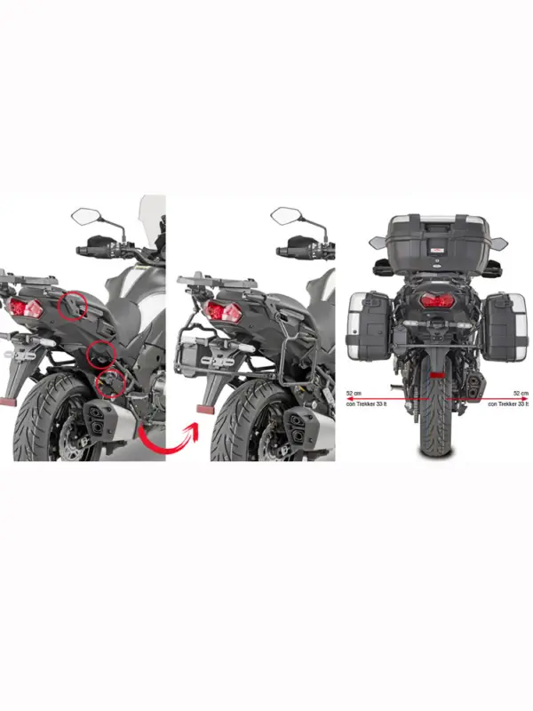 Zamów dziś Stelaż kufrów bocznych Monokey GIVI Kawaskai Versys 1000/ SE (19-24)/ 1100 (25-)