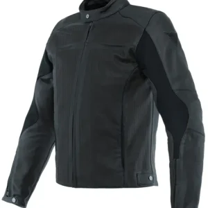 Kurtka motocyklowa skórzana Dainese Razon 2 Perforowana czarna Darmowy zwrot