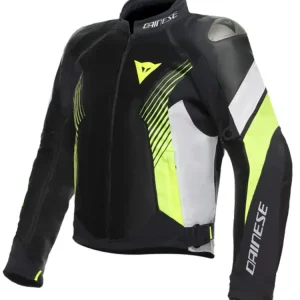 Super okazja Kurtka motocyklowa tekstylna Dainese Super Rider 2 Absoluteshell czarno-biało-żółta