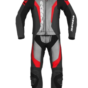Kombinezon motocyklowy dwuczęściowy Spidi Laser Touring czarno-szaro-czerwony Taniej